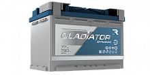 Аккумулятор GLADIATOR Dynamic 77Ач, обратная полярность — купить в магазине akkumulyator163 с бесплатной доставкой и установкой по Самаре.