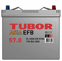 TUBOR ASIA EFB 6ст-57.0 аккумулятор